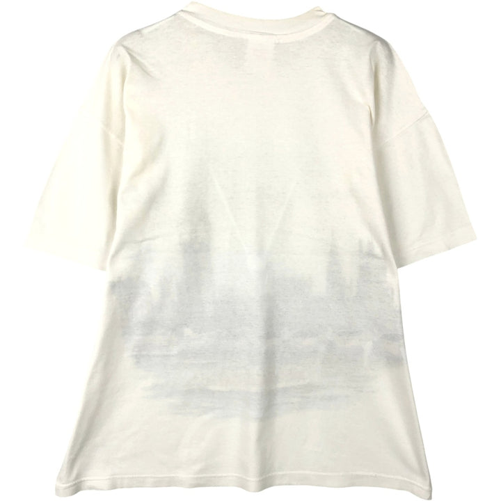 90'S Hanes QUALY-T Souvenir T-shirt, Men's XL equivalent, Vintage cotton white type Vintage Second Hand