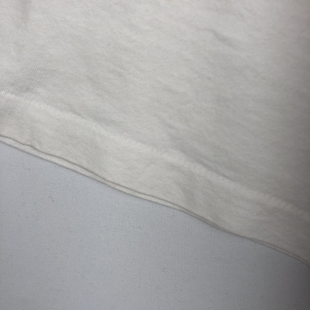 90'S Screen Stars by Fruit of the Room Print T-Shirt, Made in USA, Men's XL equivalent, Vintage cotton white type Vintage Second Hand