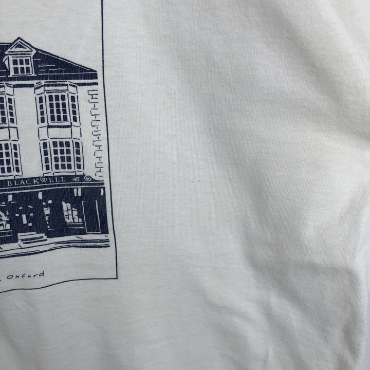 90'S Screen Stars by Fruit of the Room Print T-Shirt, Made in USA, Men's XL equivalent, Vintage cotton white type Vintage Second Hand