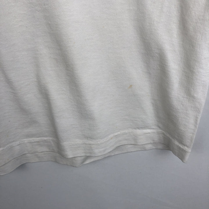 90'S Screen Stars by Fruit of the Room Print T-Shirt, Made in USA, Men's XL equivalent, Vintage cotton white type Vintage Second Hand