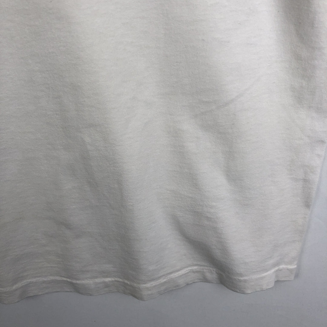90'S Screen Stars by Fruit of the Room Print T-Shirt, Made in USA, Men's XL equivalent, Vintage cotton white type Vintage Second Hand