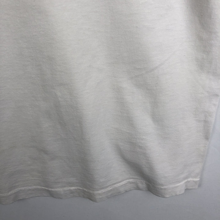 90'S Screen Stars by Fruit of the Room Print T-Shirt, Made in USA, Men's XL equivalent, Vintage cotton white type Vintage Second Hand