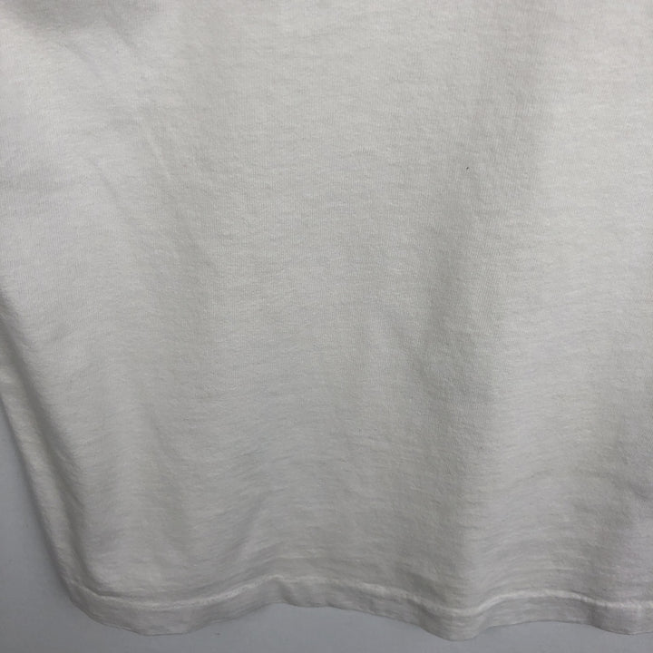 90'S Screen Stars by Fruit of the Room Print T-Shirt, Made in USA, Men's XL equivalent, Vintage cotton white type Vintage Second Hand