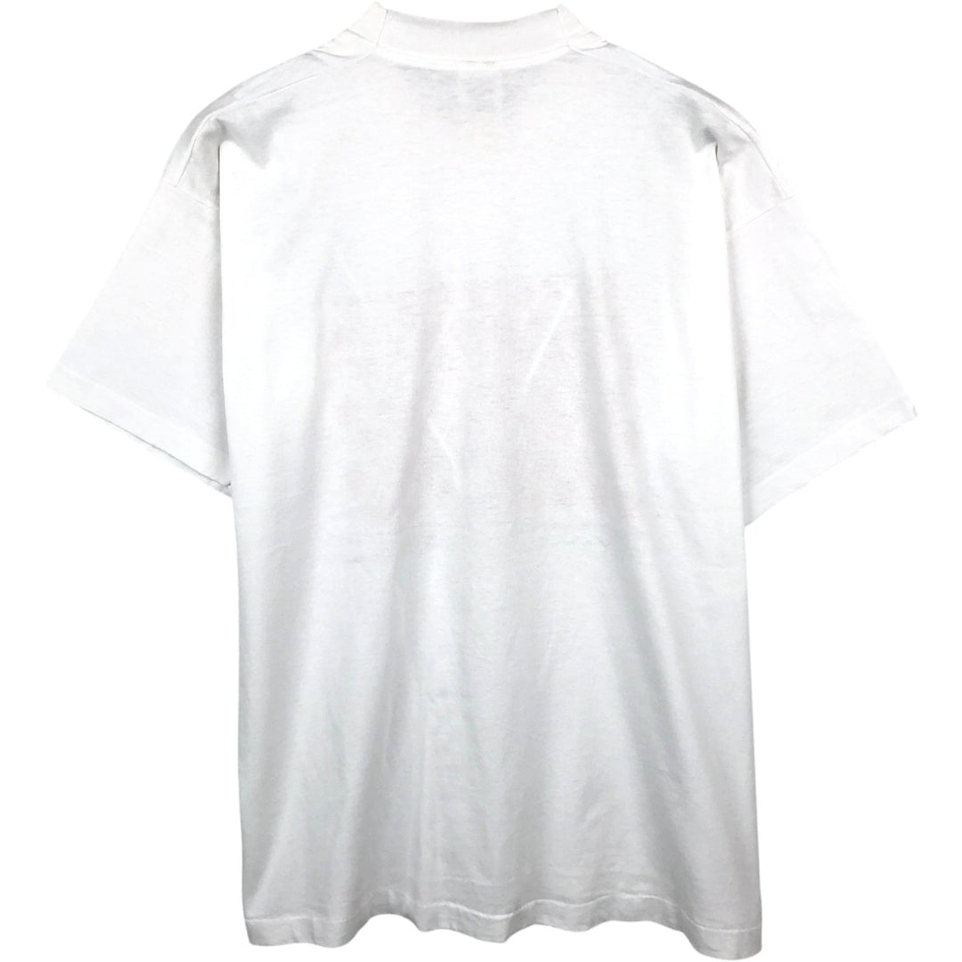 90'S Vintage Printed T-Shirt, Men's XL cotton white type Vintage Second Hand