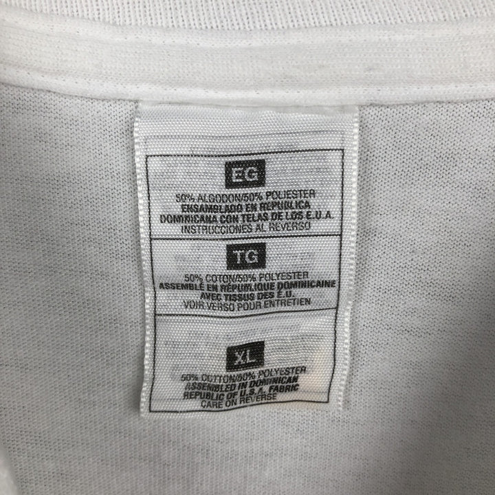 90'S Vintage Printed T-Shirt, Men's XL cotton white type Vintage Second Hand