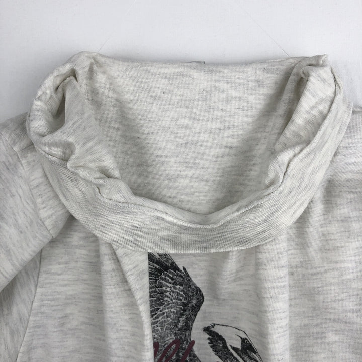 90'S Hanes BEEFY-T Animal T-Shirt, Made in USA, Men's Size M (approx.), Vintage cotton white type Vintage Second Hand