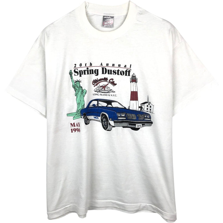 80'S Fruit of the Loom Best Print T-Shirt, Men's Size XL (approx.), Vintage cotton white type Vintage Second Hand