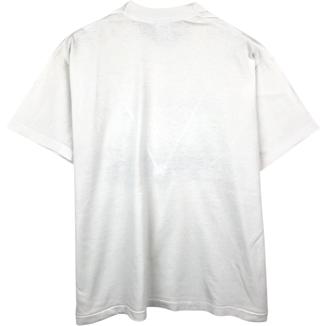 80'S Fruit of the Loom Best Print T-Shirt, Men's Size XL (approx.), Vintage cotton white type Vintage Second Hand