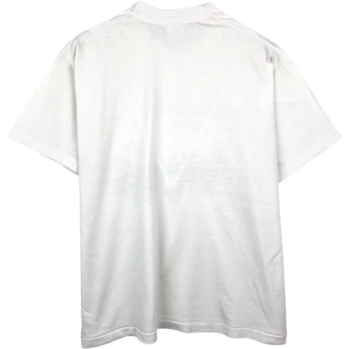 80'S Fruit of the Loom Best Print T-Shirt, Men's Size XL (approx.), Vintage cotton white type Vintage Second Hand