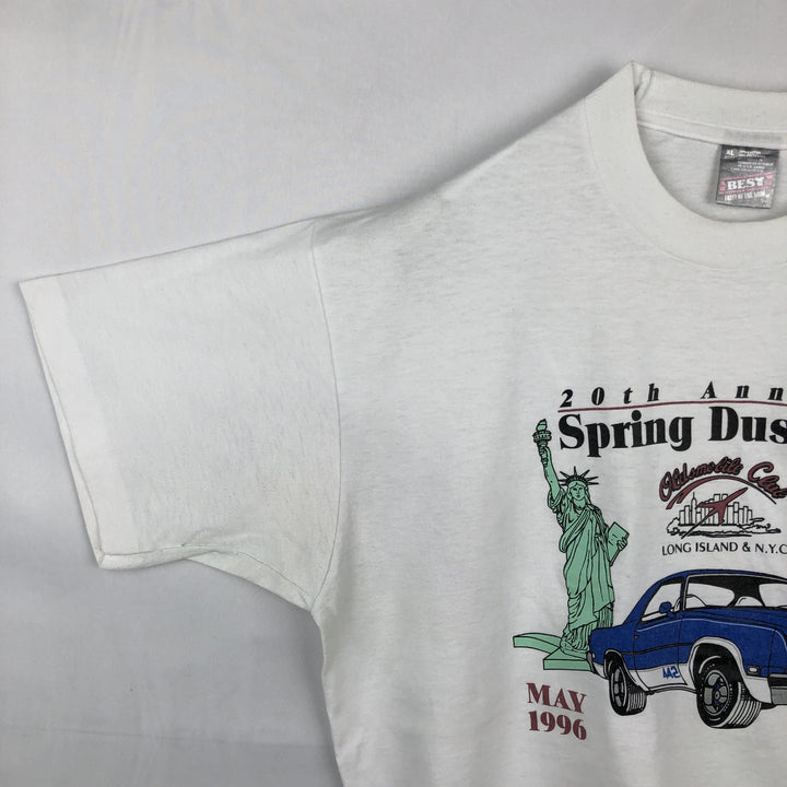 80'S Fruit of the Loom Best Print T-Shirt, Men's Size XL (approx.), Vintage cotton white type Vintage Second Hand