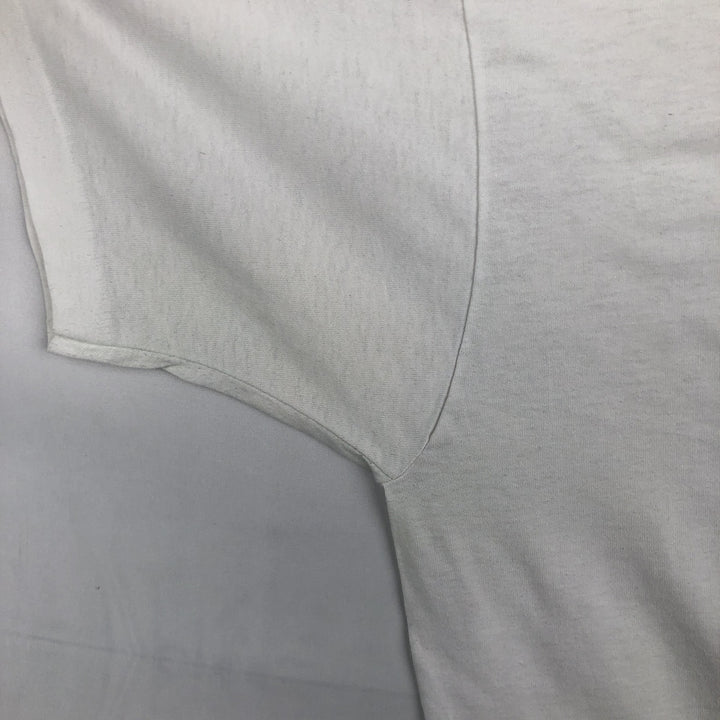 80'S Fruit of the Loom Best Print T-Shirt, Men's Size XL (approx.), Vintage cotton white type Vintage Second Hand