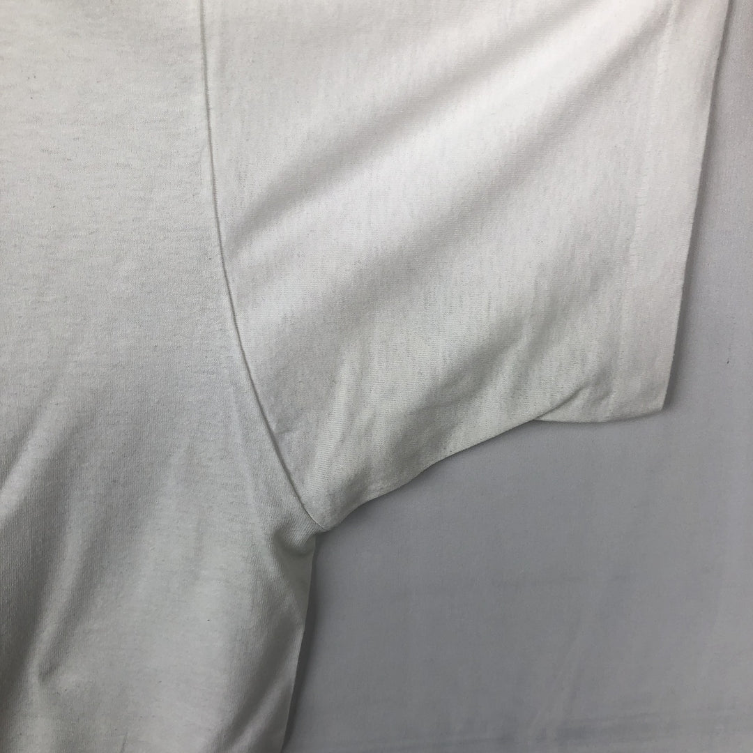 80'S Fruit of the Loom Best Print T-Shirt, Men's Size XL (approx.), Vintage cotton white type Vintage Second Hand