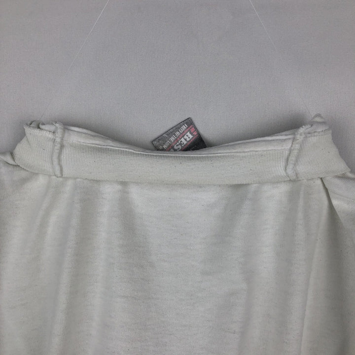 80'S Fruit of the Loom Best Print T-Shirt, Men's Size XL (approx.), Vintage cotton white type Vintage Second Hand