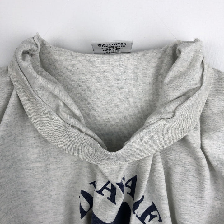 90'S Product Code 31 Smile Print T-Shirt, Made in USA, Men's Size L (approx.) cotton white type Vintage Second Hand