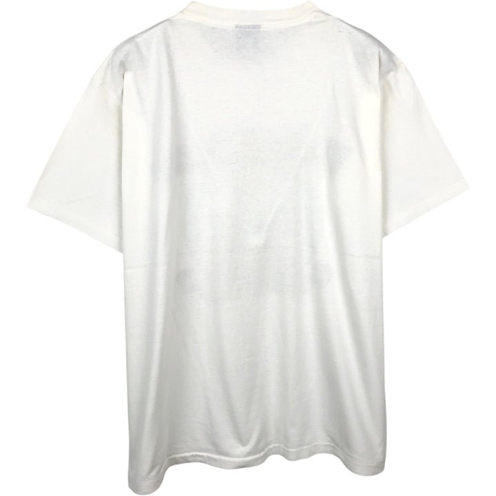 90'S Jansport Animal T-Shirt, Made in USA, Men's Size L (approx.), Vintage cotton white type Vintage Second Hand