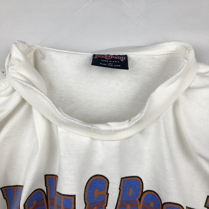 90'S Jansport Animal T-Shirt, Made in USA, Men's Size L (approx.), Vintage cotton white type Vintage Second Hand