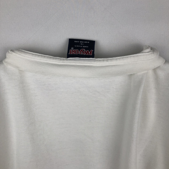 90'S Jansport Animal T-Shirt, Made in USA, Men's Size L (approx.), Vintage cotton white type Vintage Second Hand