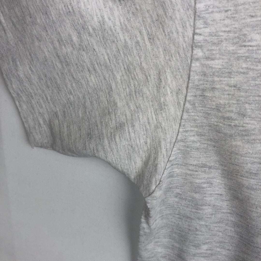 90'S Hanes BEEFY-T Printed T-shirt, Made in USA, Men's L size, Vintage cotton pale white type Vintage Second Hand