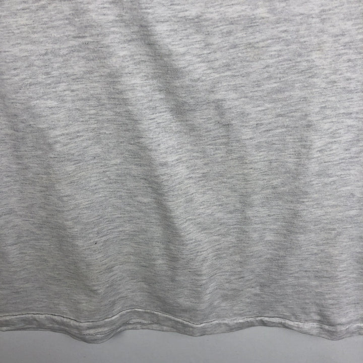 90'S Hanes BEEFY-T Printed T-shirt, Made in USA, Men's L size, Vintage cotton pale white type Vintage Second Hand
