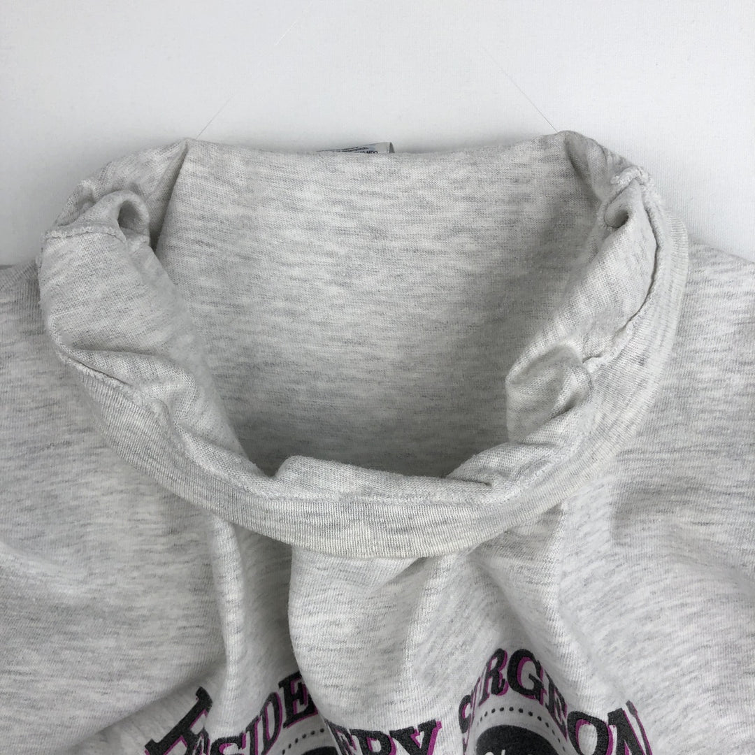 90'S Hanes BEEFY-T Printed T-shirt, Made in USA, Men's L size, Vintage cotton pale white type Vintage Second Hand