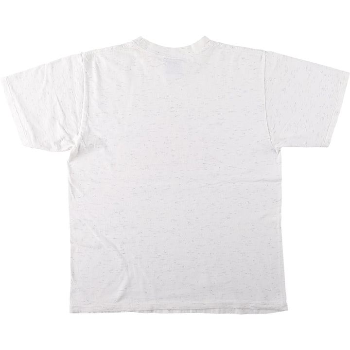 90'S Animal Pattern Print T-Shirt, Made in USA, Men's Size L (Equivalent), Vintage cotton white type Vintage Second Hand
