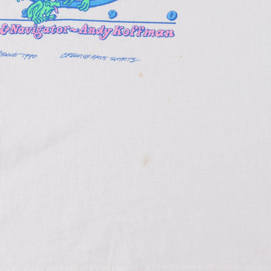 90'S Screen Stars Best Animal Pattern Print T-Shirt, Made in USA, Men's XL equivalent, Vintage cotton white type Vintage Second Hand