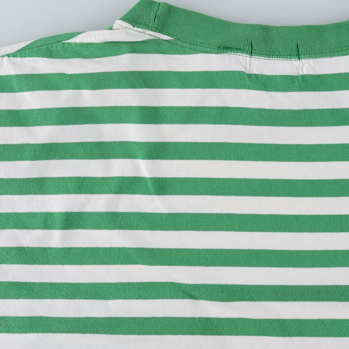 1990'S St. John's Bay Sport Striped Pocket T-Shirt, Men's Size M (approx.), Vintage cotton white type Vintage Second Hand