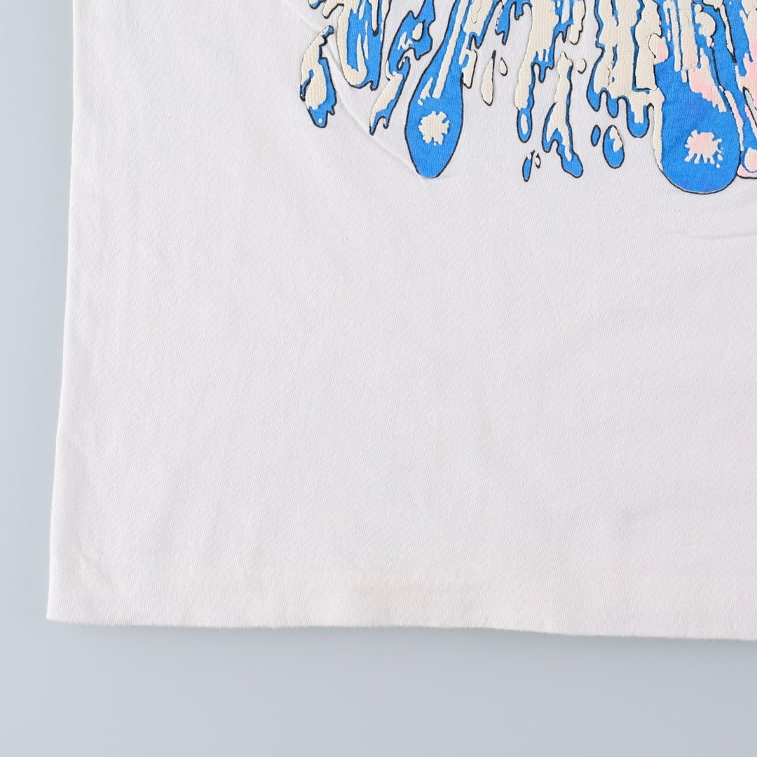 90'S American Marketing Works printed T-shirt, men's size L equivalent, vintage. cotton white type Vintage Second Hand