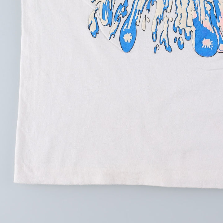 90'S American Marketing Works printed T-shirt, men's size L equivalent, vintage. cotton white type Vintage Second Hand