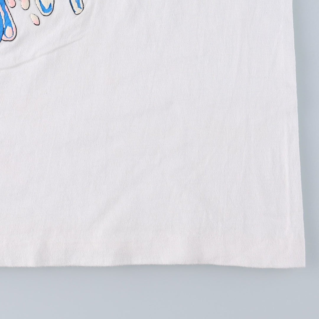 90'S American Marketing Works printed T-shirt, men's size L equivalent, vintage. cotton white type Vintage Second Hand