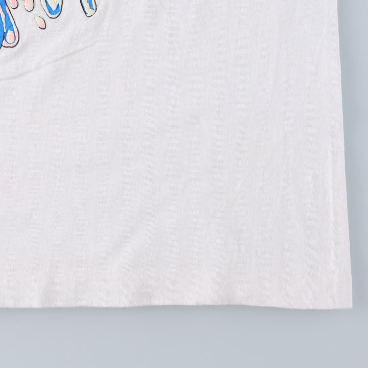 90'S American Marketing Works printed T-shirt, men's size L equivalent, vintage. cotton white type Vintage Second Hand
