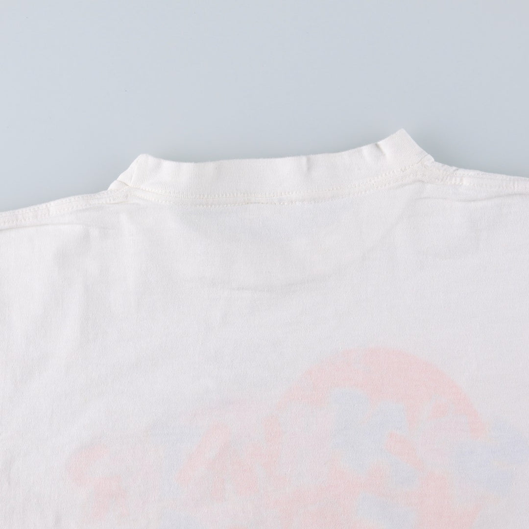90'S American Marketing Works printed T-shirt, men's size L equivalent, vintage. cotton white type Vintage Second Hand