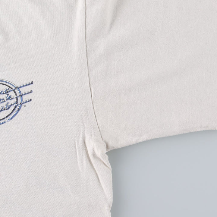 90'S ONEITA POWER-T Corona Beach Club Advertising T-Shirt, Made in USA, Men's Size L (Equivalent), Vintage cotton white type Vintage Second Hand