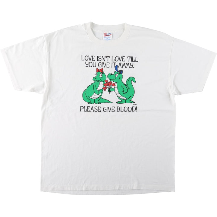 90'S Hanes HEAVYWEIGHT 50 cotton white type Vintage Second Hand