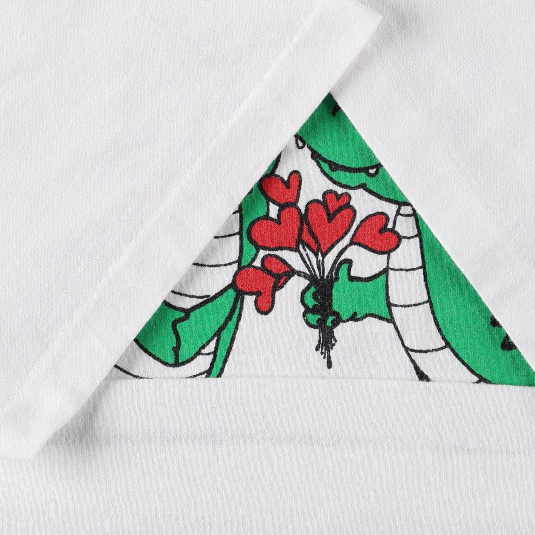 90'S Hanes HEAVYWEIGHT 50 cotton white type Vintage Second Hand