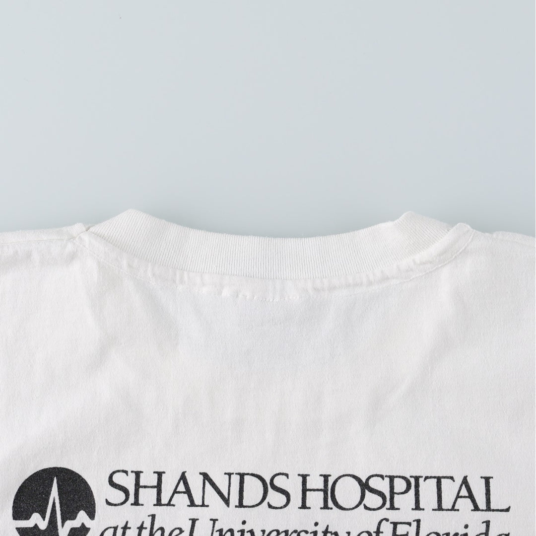90'S Hanes HEAVYWEIGHT 50 cotton white type Vintage Second Hand