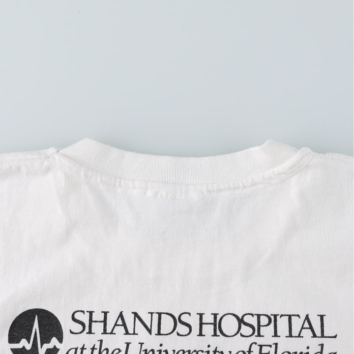 90'S Hanes HEAVYWEIGHT 50 cotton white type Vintage Second Hand