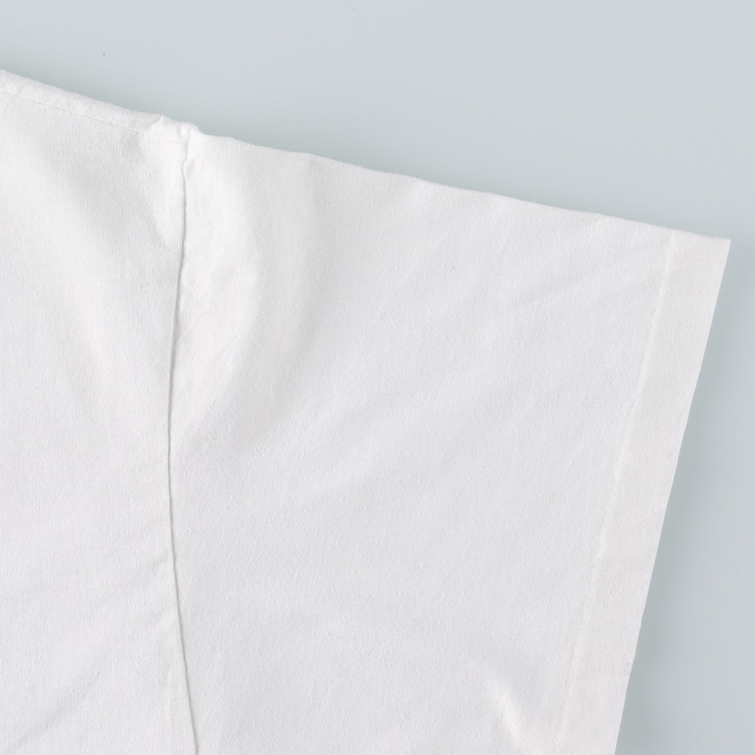 90'S Hanes HEAVYWEIGHT 50 cotton white type Vintage Second Hand