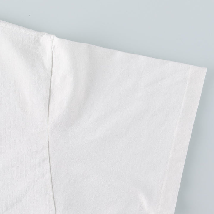90'S Hanes HEAVYWEIGHT 50 cotton white type Vintage Second Hand
