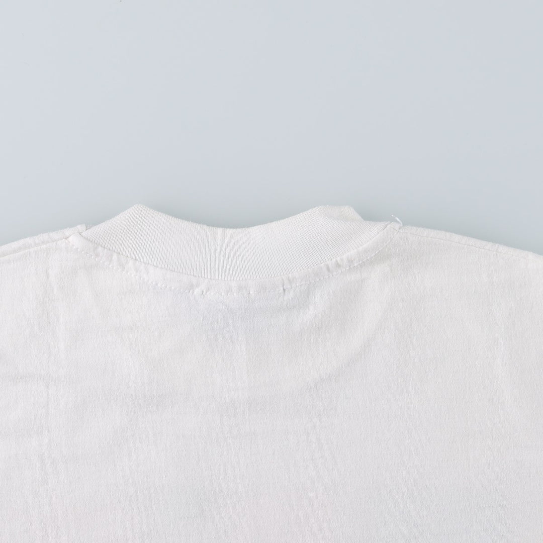 90'S Hanes Blue Tag Souvenir T-Shirt, Made in USA, Men's Size M (Equivalent), Vintage cotton white type Vintage Second Hand