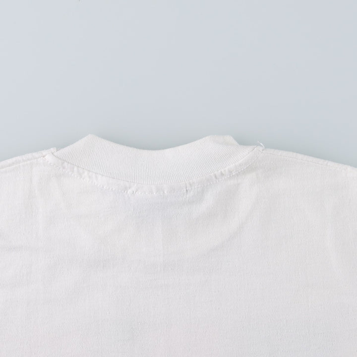 90'S Hanes Blue Tag Souvenir T-Shirt, Made in USA, Men's Size M (Equivalent), Vintage cotton white type Vintage Second Hand