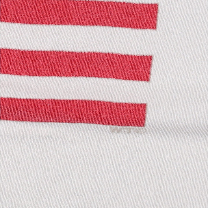90'S ONEITA POWER-T American flag print T-shirt, men's size XL equivalent, vintage. cotton white type Vintage Second Hand