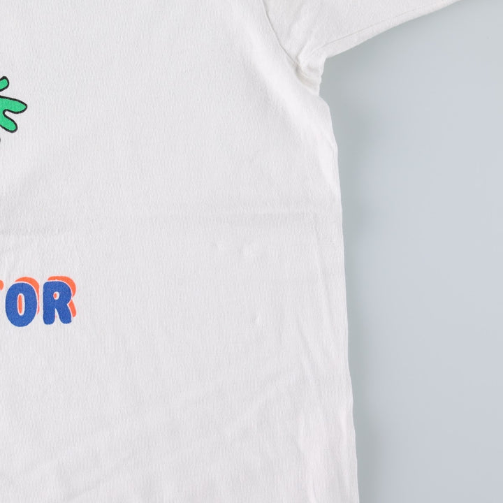 90'S printed T-shirt, men's size XL cotton white type Vintage Second Hand