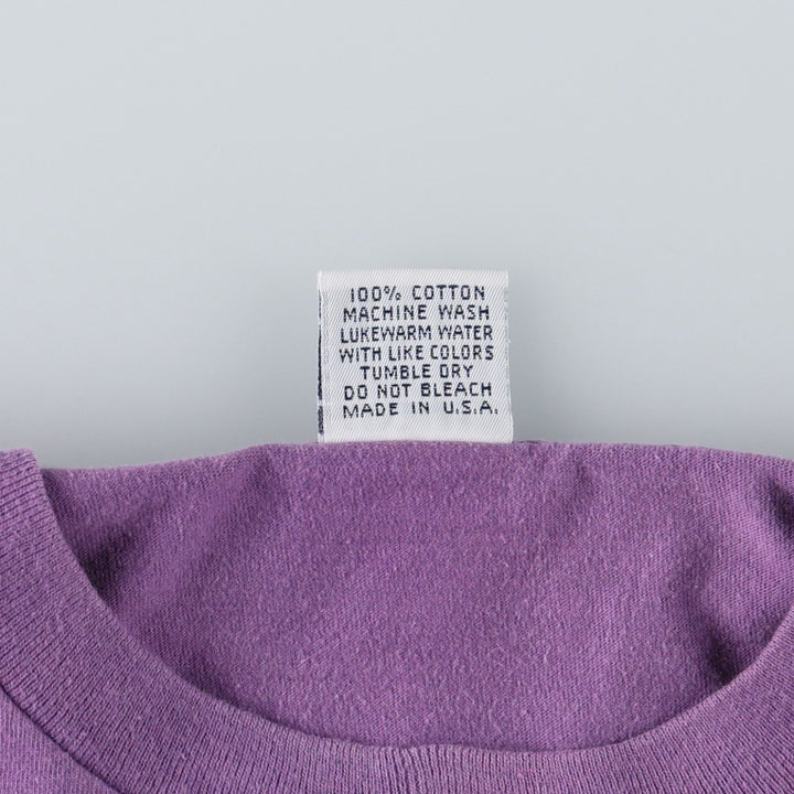 90'S HOBIE Surf Skate T-Shirt, Made in USA, Men's XL equivalent, Vintage cotton purple type Vintage Second Hand
