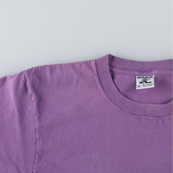 90'S HOBIE Surf Skate T-Shirt, Made in USA, Men's XL equivalent, Vintage cotton purple type Vintage Second Hand