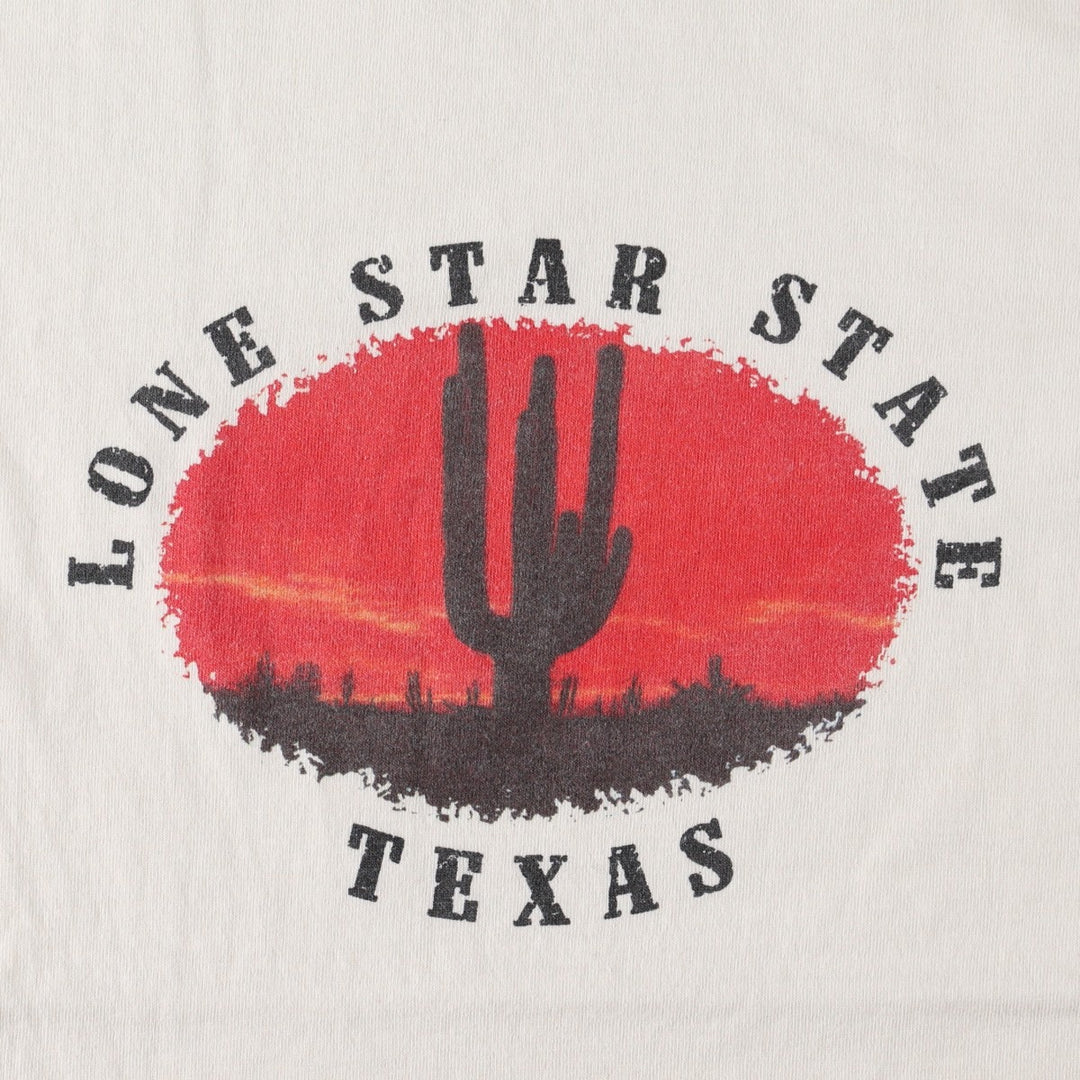 90'S Fruit of the Loom SCREEN STARS print T-shirt, Made in USA, Men's size L equivalent, Vintage cotton pale white type Vintage Second Hand