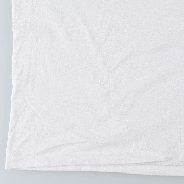 90'S Hanes HEAVYWEIGHT 50 cotton white type Vintage Second Hand