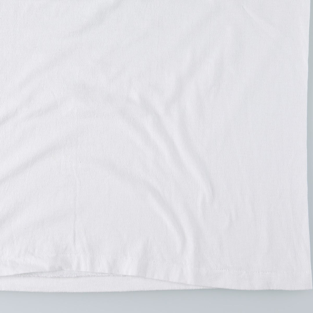 90'S Hanes HEAVYWEIGHT 50 cotton white type Vintage Second Hand