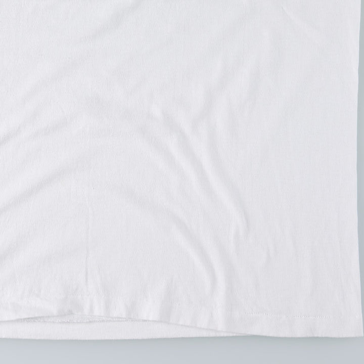 90'S Hanes HEAVYWEIGHT 50 cotton white type Vintage Second Hand