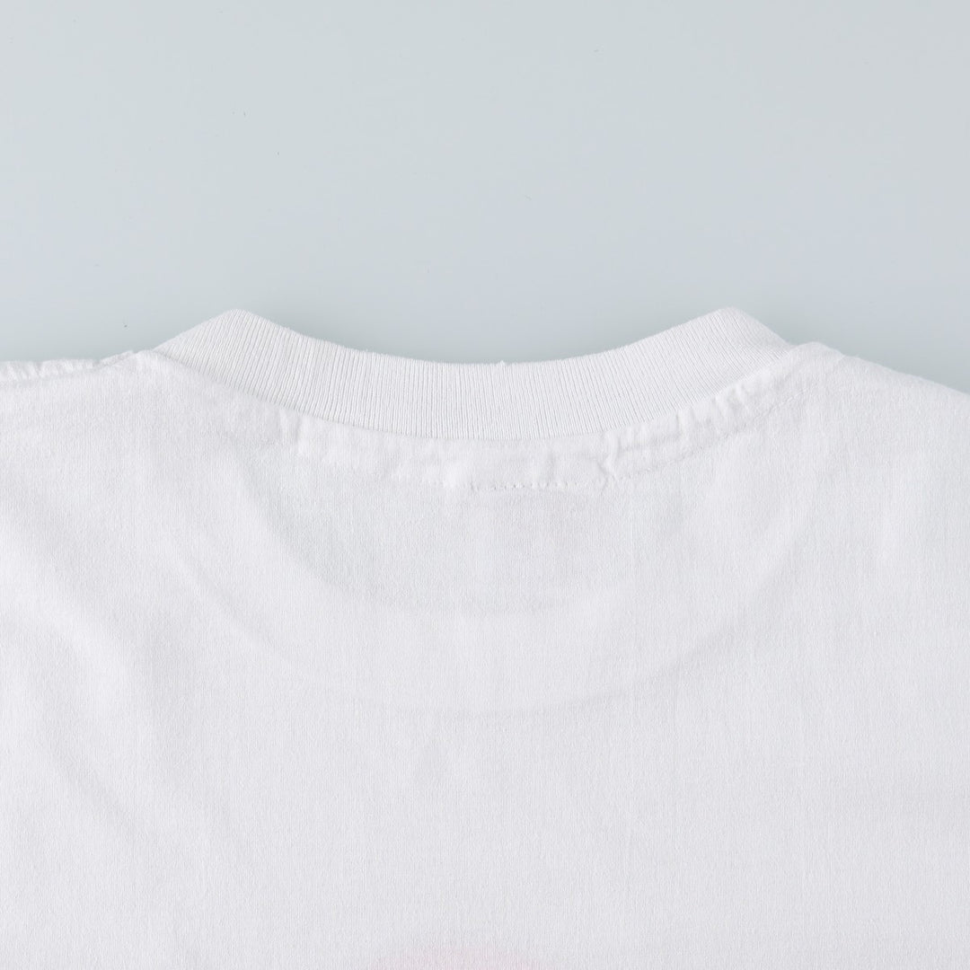 90'S Hanes HEAVYWEIGHT 50 cotton white type Vintage Second Hand